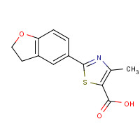 690632-04-3 2-(2,3-dihydro-1-benzofuran-5-yl)-4-methyl-1,3-thiazole-5-carboxylic acid chemical structure