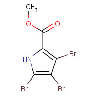 1198-67-0 methyl 3,4,5-tribromo-1H-pyrrole-2-carboxylate chemical structure