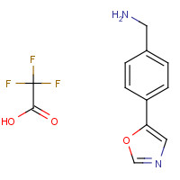 1360616-38-1 [4-(1,3-oxazol-5-yl)phenyl]methanamine;2,2,2-trifluoroacetic acid chemical structure