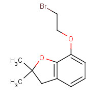 150375-54-5 7-(2-bromoethoxy)-2,2-dimethyl-3H-1-benzofuran chemical structure