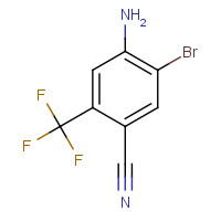 155255-45-1 4-amino-5-bromo-2-(trifluoromethyl)benzonitrile chemical structure