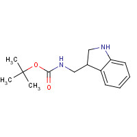 1000932-73-9 tert-butyl N-(2,3-dihydro-1H-indol-3-ylmethyl)carbamate chemical structure