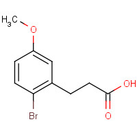66192-02-7 3-(2-bromo-5-methoxyphenyl)propanoic acid chemical structure