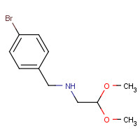 1036378-89-8 N-[(4-bromophenyl)methyl]-2,2-dimethoxyethanamine chemical structure