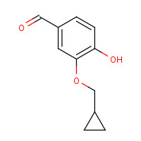 25934-52-5 3-(cyclopropylmethoxy)-4-hydroxybenzaldehyde chemical structure