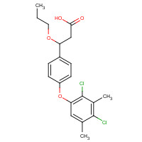 1202576-04-2 3-[4-(2,4-dichloro-3,5-dimethylphenoxy)phenyl]-3-propoxypropanoic acid chemical structure