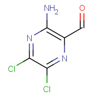 89167-48-6 3-amino-5,6-dichloropyrazine-2-carbaldehyde chemical structure