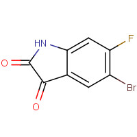 118897-99-7 5-bromo-6-fluoro-1H-indole-2,3-dione chemical structure
