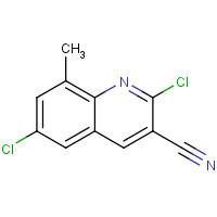 948291-60-9 2,6-dichloro-8-methylquinoline-3-carbonitrile chemical structure