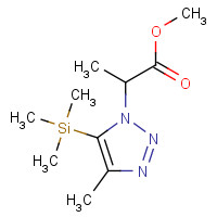 1190392-98-3 methyl 2-(4-methyl-5-trimethylsilyltriazol-1-yl)propanoate chemical structure