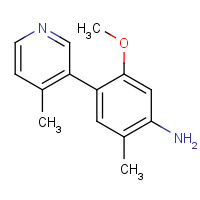 1357094-77-9 5-methoxy-2-methyl-4-(4-methylpyridin-3-yl)aniline chemical structure