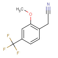 1017779-20-2 2-[2-methoxy-4-(trifluoromethyl)phenyl]acetonitrile chemical structure