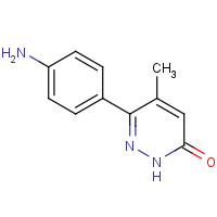 52240-11-6 3-(4-aminophenyl)-4-methyl-1H-pyridazin-6-one chemical structure
