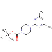 124894-09-3 tert-butyl 4-(4,6-dimethylpyrimidin-2-yl)piperazine-1-carboxylate chemical structure