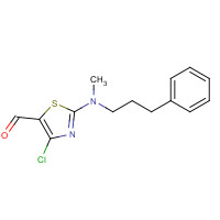 914348-68-8 4-chloro-2-[methyl(3-phenylpropyl)amino]-1,3-thiazole-5-carbaldehyde chemical structure