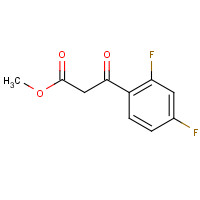 185302-85-6 methyl 3-(2,4-difluorophenyl)-3-oxopropanoate chemical structure