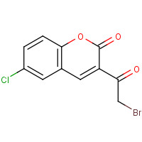 106577-99-5 3-(2-bromoacetyl)-6-chlorochromen-2-one chemical structure