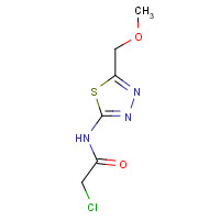 876710-55-3 2-chloro-N-[5-(methoxymethyl)-1,3,4-thiadiazol-2-yl]acetamide chemical structure