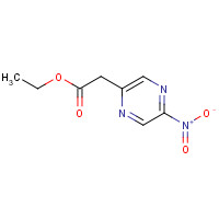 1374575-00-4 ethyl 2-(5-nitropyrazin-2-yl)acetate chemical structure