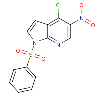 1245649-52-8 1-(benzenesulfonyl)-4-chloro-5-nitropyrrolo[2,3-b]pyridine chemical structure