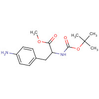 180146-30-9 methyl 3-(4-aminophenyl)-2-[(2-methylpropan-2-yl)oxycarbonylamino]propanoate chemical structure