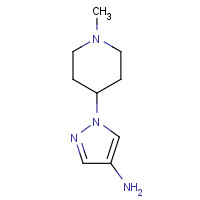 1201935-36-5 1-(1-methylpiperidin-4-yl)pyrazol-4-amine chemical structure