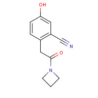 1402554-85-1 2-[2-(azetidin-1-yl)-2-oxoethyl]-5-hydroxybenzonitrile chemical structure