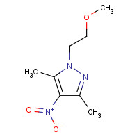 1257553-59-5 1-(2-methoxyethyl)-3,5-dimethyl-4-nitropyrazole chemical structure