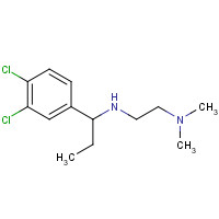 57095-13-3 N-[1-(3,4-dichlorophenyl)propyl]-N',N'-dimethylethane-1,2-diamine chemical structure