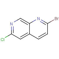 1246549-09-6 2-bromo-6-chloro-1,7-naphthyridine chemical structure