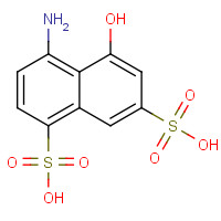130-23-4 4-amino-5-hydroxynaphthalene-1,7-disulfonic acid chemical structure