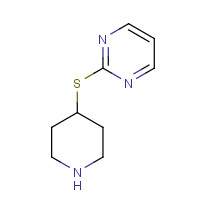 1177485-48-1 2-piperidin-4-ylsulfanylpyrimidine chemical structure