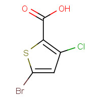 842135-76-6 5-bromo-3-chlorothiophene-2-carboxylic acid chemical structure