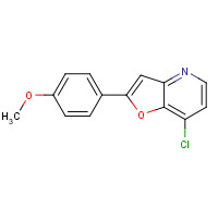1360911-26-7 7-chloro-2-(4-methoxyphenyl)furo[3,2-b]pyridine chemical structure