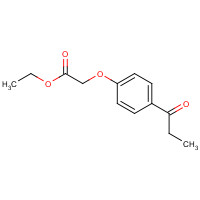 51828-70-7 ethyl 2-(4-propanoylphenoxy)acetate chemical structure