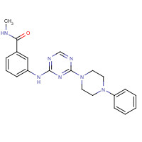 1332297-96-7 N-methyl-3-[[4-(4-phenylpiperazin-1-yl)-1,3,5-triazin-2-yl]amino]benzamide chemical structure