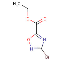 121562-09-2 ethyl 3-bromo-1,2,4-oxadiazole-5-carboxylate chemical structure