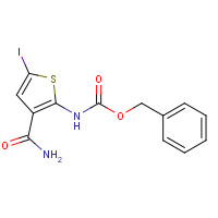 1093877-97-4 benzyl N-(3-carbamoyl-5-iodothiophen-2-yl)carbamate chemical structure