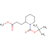 179685-64-4 tert-butyl 2-(3-methoxy-3-oxopropyl)piperidine-1-carboxylate chemical structure