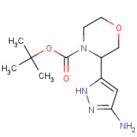 1401222-73-8 tert-butyl 3-(3-amino-1H-pyrazol-5-yl)morpholine-4-carboxylate chemical structure