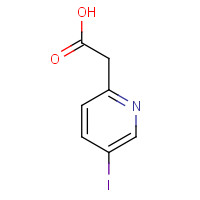 1234616-74-0 2-(5-iodopyridin-2-yl)acetic acid chemical structure