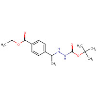 870822-88-1 ethyl 4-[1-[2-[(2-methylpropan-2-yl)oxycarbonyl]hydrazinyl]ethyl]benzoate chemical structure