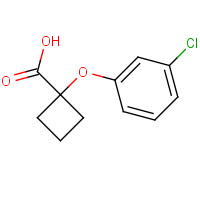 1252672-57-3 1-(3-chlorophenoxy)cyclobutane-1-carboxylic acid chemical structure