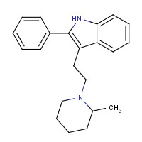 71765-63-4 3-[2-(2-methylpiperidin-1-yl)ethyl]-2-phenyl-1H-indole chemical structure