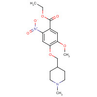264208-63-1 ethyl 5-methoxy-4-[(1-methylpiperidin-4-yl)methoxy]-2-nitrobenzoate chemical structure
