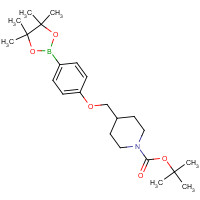 1310383-45-9 tert-butyl 4-[[4-(4,4,5,5-tetramethyl-1,3,2-dioxaborolan-2-yl)phenoxy]methyl]piperidine-1-carboxylate chemical structure