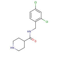 791012-39-0 N-[(2,4-dichlorophenyl)methyl]piperidine-4-carboxamide chemical structure