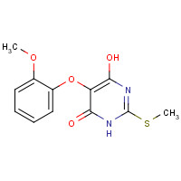 184779-24-6 4-hydroxy-5-(2-methoxyphenoxy)-2-methylsulfanyl-1H-pyrimidin-6-one chemical structure