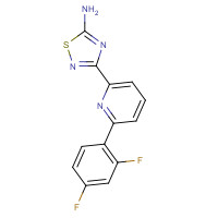 1179361-57-9 3-[6-(2,4-difluorophenyl)pyridin-2-yl]-1,2,4-thiadiazol-5-amine chemical structure