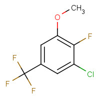 261763-01-3 1-chloro-2-fluoro-3-methoxy-5-(trifluoromethyl)benzene chemical structure